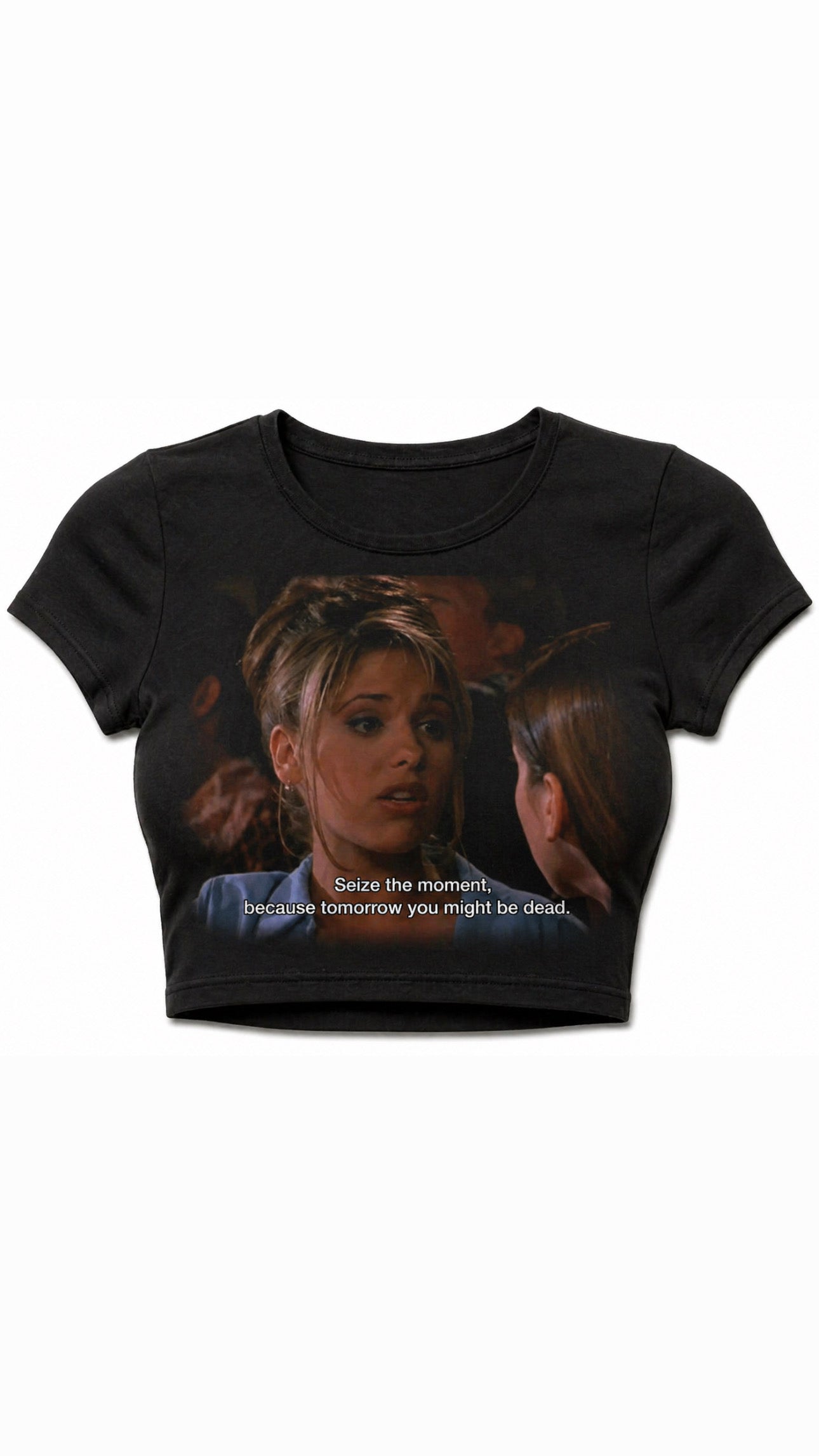 Seize the moment baby tee