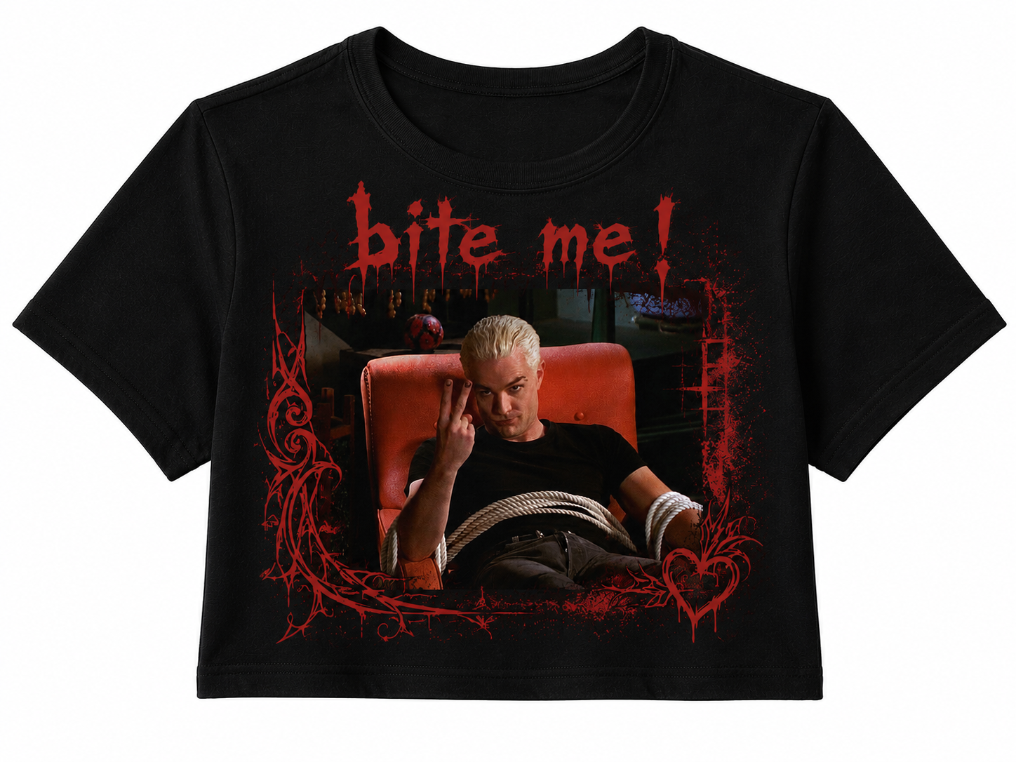 Bite Me - baby crop top