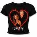 SPUFFY Flaming Hearts - baby tee
