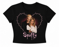 SPUFFY Pink Barbed Wired - baby tee