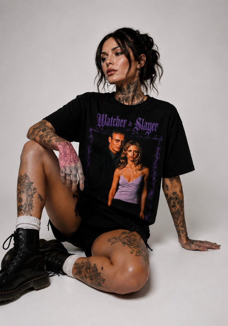Watcher & Slayer - Graphic Oversized Tee