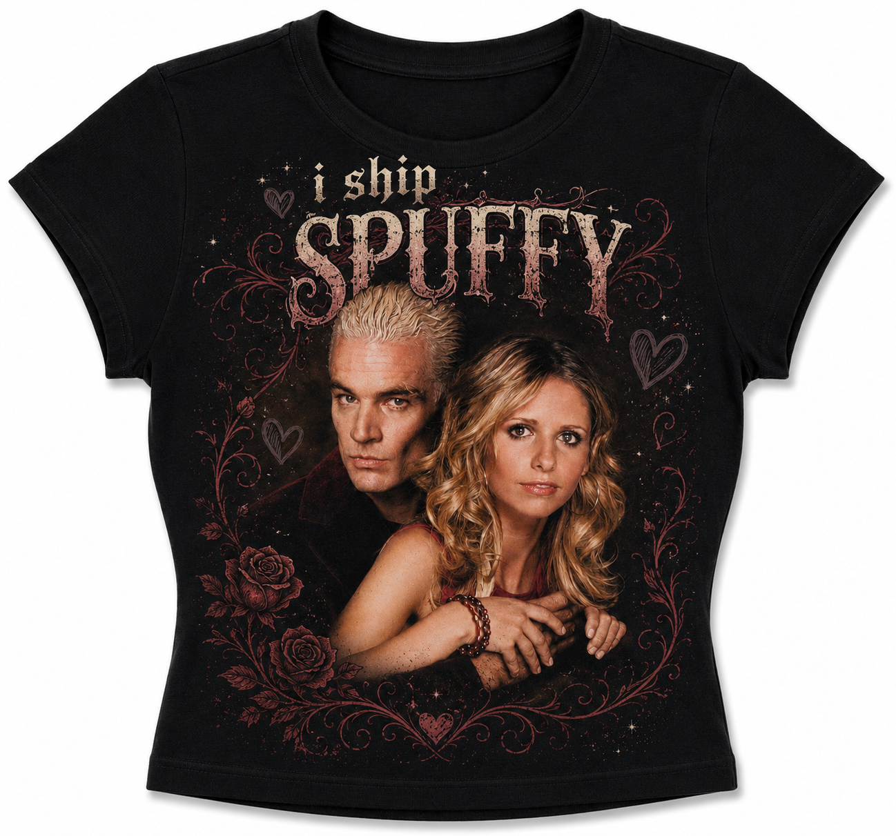 i ship SPUFFY - baby tee crop top