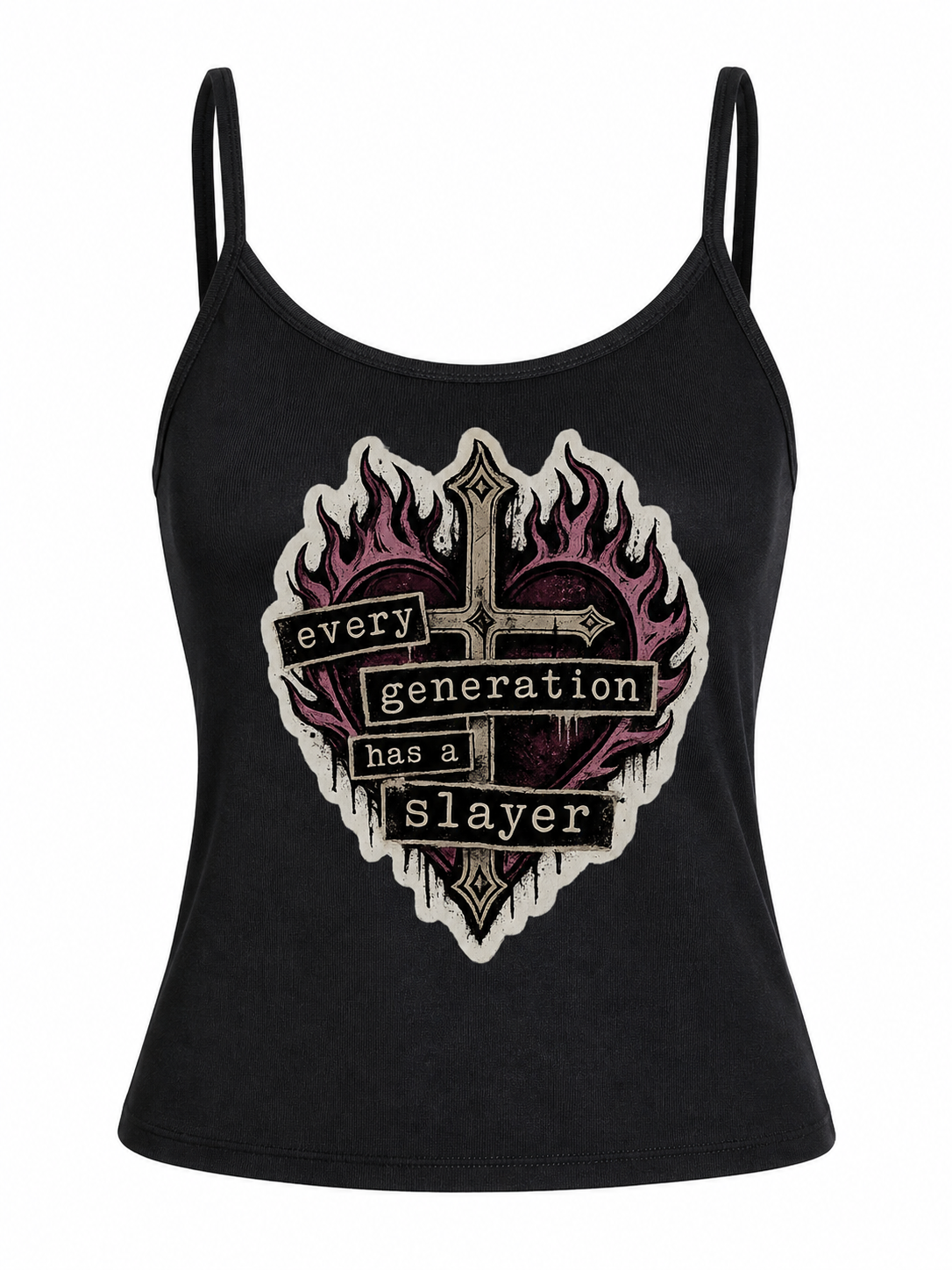 every generation has a SLAYER - black cami top